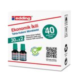 Edding BT30 Yeşil 2'li 30 ml Tahta Kalem Mürekkebi
