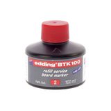 Edding BTK 100 Tahta Kalemi Mürekkebi, 100 ml, Kırmızı