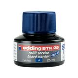 Edding BTK 25 Beyaz Tahta Mürekkebi, 25 ml, Mavi