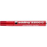 Edding E 2200 Kırmızı Permanent Markör Çizim Kalemi