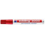 Edding E-3000 Kırmızı Permanent Markör Kalem