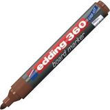 Edding E-360 Beyaz Yazı Tahtası Kalemi Kahverengi