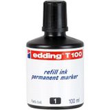 Edding E-T100 Permanent 100 ml Siyah Mürekkepli Markör Kalemi
