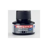 Edding EBTK25 30 ml Siyah Beyaz Tahta Kalemi Yedek Mürekkep