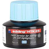 edding edding HTK 25 dolum mürekkebi, edding Highlighter için, 25 ml, açık mavi
