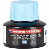edding edding HTK 25 dolum mürekkebi, edding Highlighter için, 25 ml, açık mavi