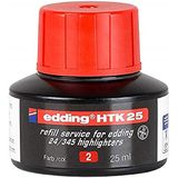 edding HTK25 fosforlu kalem yedek mürekkep kırmızı