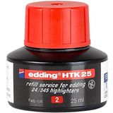 edding HTK25 fosforlu kalem yedek mürekkep kırmızı