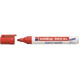 Edding Kırmızı 360 XL Tahta Kalemi 1 Adet Hızla Kuruyan Mürekkep ile Beyaz Tahtalar İçin