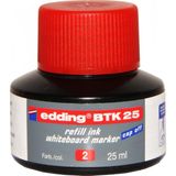 Edding Mürekkep 25 ml Kırmızı ( E-BTK25) - Yazı Tahtası Mürekkebi - Gramaj