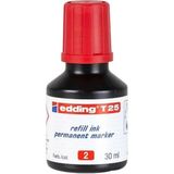 Edding Mürekkep 25 ml Kırmızı ( E-T25) - Yazı Tahtası Mürekkebi - Gramaj