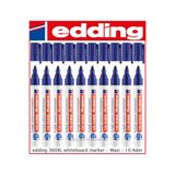 Edding ORİJİNAL Mavi Xl Beyaz Yazı Tahtası Kalemi 10'lu Paket 360