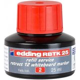 Edding RBTK25-03 Retract Yedek Mürekkep 25 ml Kırmızı