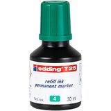 edding T 25 permanent yedek mürekkep - kalıcı mürekkep - yeşil - 25 ml