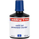 Edding T100 100 ml Mavi Permanent Mürekkep