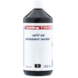 Edding T1000 1000 ml Siyah Mürekkebi Damlalık Markör