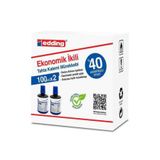 Edding Tahta Kalemi Mürekkebi, 100ml x 2li Kutu, Mavi