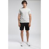 Eddy Erkek %100 Pamuk O Yaka T-Shirt Gri - Beyaz