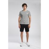 Eddy Erkek %100 Pamuk O Yaka T-Shirt Siyah - 2XL - Beyaz
