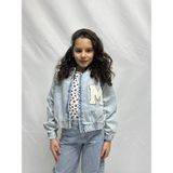 Ede Tekstil Unisex Bomber Kolej Ceket - Açık Mavi - 7 - 8 Yaş