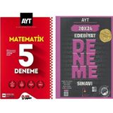 Edebiyat Sokağı Ayt Edebiyat 20 X 24 Deneme Ve Metin Ayt Matematik 5 Deneme Seti 2 Kitap