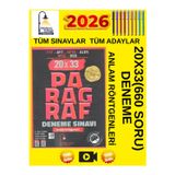 Edebiyat Sokağı Tyt Ayt Kpss Ales Msü Dgs Paragraf 20X33 Deneme+Android Kalem