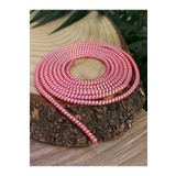EDELFU Kablo Şarj Koruyucu, Kulaklık Koruyucu, USB Koruyucu, Spiral Parlak Kablo Halatı, - Koyu Pembe