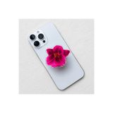 EDELFU Popsocket Dekoratif Bordo Çiçek Desenli Telefon Tutucu ve Telefon Standı (Yapışkanlı)