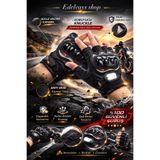 Edelvays Shop YÜKSEK KALİTE YAZLIK MOTOSİKLET ELDİVENİ YASAYA UYGUN TS EN13594 ETİKETLİ KORUMALI KISA ELDİVENİ