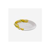 Edelweiss Italy Limoni Beyaz Seramik Servis Tabağı 22x14 Cm