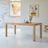 Eden Masif Ahşap Yemek Masası - Naturel - Naturel - 180x90