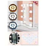 edewatt 10 lu Makyaj Masası Banyo Aynası Giyim Odası Aydınlatma Hollywood Tarzı Nostaljik Led Lamba 3 MOD