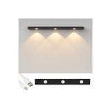 edewatt 40cm Sensörlü Şarjlı LED Dekoratif Lamba Mıknatıslı 3 Farklı RENK ŞERİT LED