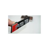 EDEXPORT RS3 Gri Kırmızı Ön Panjur Izgara Logo Arma Audi İle Uyumlu