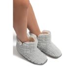 Edi Peluş Kadın Ev Botu Gri 37/41
