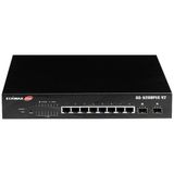 Edimax Gs-5208Plg V2 - 2 Sfp Bağlantı Noktasıyla Uzun Mesafeler İçin 10 Bağlantı Noktalı Gigabit Poe+ Web Akıllı Anahtarı
