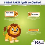 Edip Baskı Aslan Fırsat Paket Okul Etiketi
