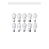 Edison 10 Adet Led Ampül Beyaz Renk Kırılmaz 9 Watt Tasarruflu Yüksek Işık Gücü A Enerji Sınıfı 9w Ampül
