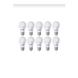 Edison 10 Adet Led Ampül Beyaz Renk Kırılmaz 9 Watt Tasarruflu Yüksek Işık Gücü A Enerji Sınıfı 9w Ampül