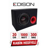 Edison 20 CM KABİNLİ SUBWOOFER BAS 1000 WATT 300 RMS POWER MAXİMUM POWER