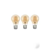 Edison 3 Adet 2500K Led Ampul E27 Sarı Işık ( A60 ) Yüksek Işık Gücü