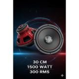 Edison Ed-s1200 1500 Watt 300 Rms 30 Cm Subwoofer Bass Bass Oto Hoparlör Kabinsiz