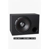 Edison Ed-s1200 KABİNLİ 1500 Watt 300 Rms 30 Cm Subwoofer Bass Bass Oto Hoparlör KABİNLİ