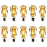 Edison ST64 Flamanlı Rustik 4W LED Ampul 10'lu Dekoratif