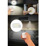 Edison Uzaktan Kumandalı Yapışkanlı Kablosuz Pilli Led 3'lü Spot Lamba