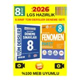 Editör 8.Sınıf Branş Branş Tüm Dersler Deneme+Fenomen 8.Sınıf Lgs 10 Farklı Deneme Set+Kalem