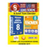 Editör 8. Sınıf Branş Deneme Sınavları+Fenomen 8.Sınıf 10 Paket Deneme