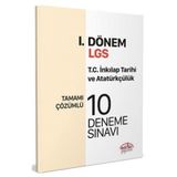 Editör LGS I. Dönem T.C. İnkılap Tarihi ve Atatürkçülük Tamamı Çözümlü 10 Deneme Sınavı