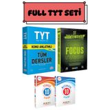Editör Yayınevi TYT Tüm Dersler Konu Anlatımlı+ 3T TYT Tam Tekrar Focus+ Türkçe Matematik 10 Deneme