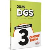 Editör Yayınları 2025 DGS Tamamı Çözümlü 3 Deneme Sınavı